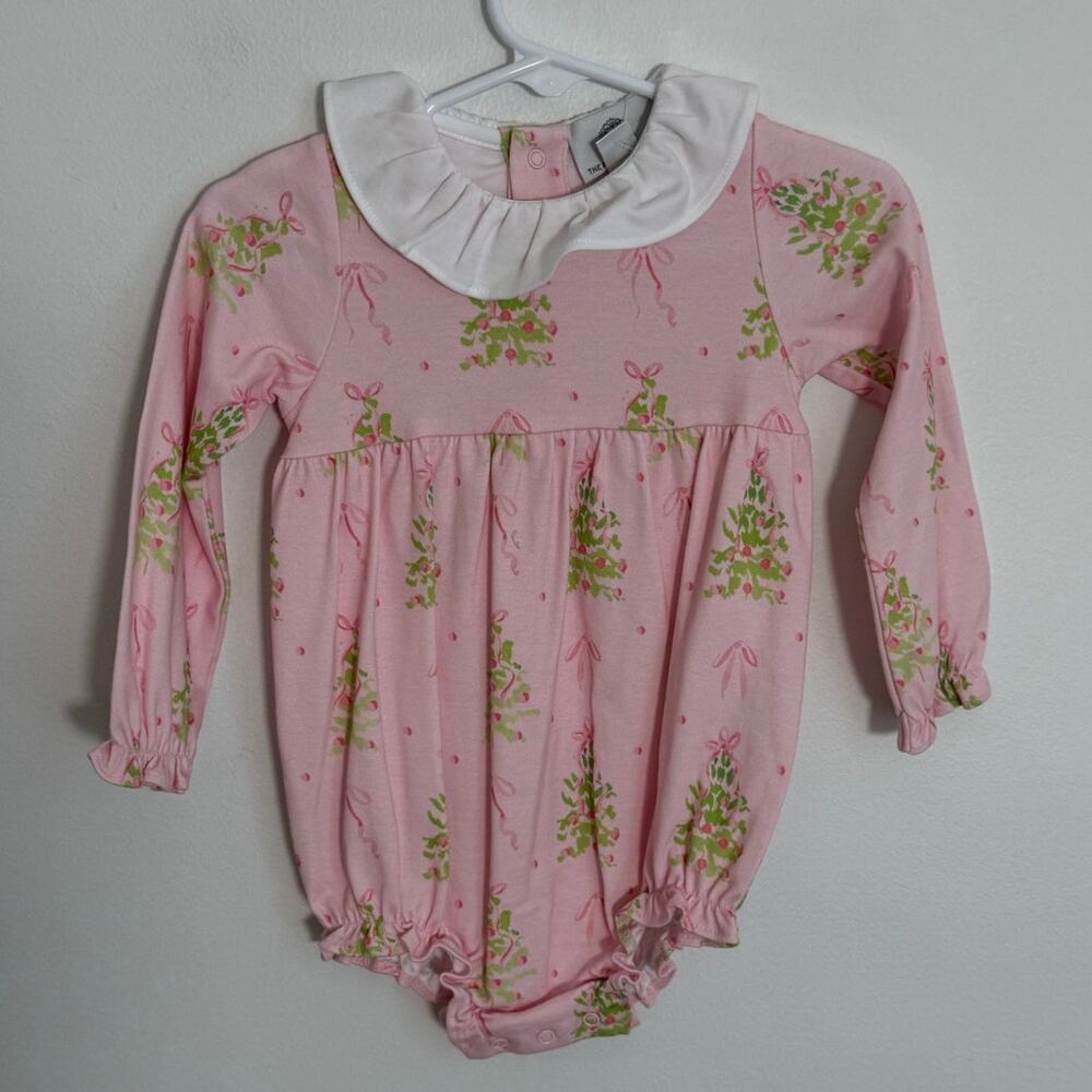 The Proper Peony Pink Tinsel Girl Bubble NWT size 12mo